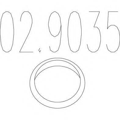 Кільце ущільнювача, труба вихлопного газу